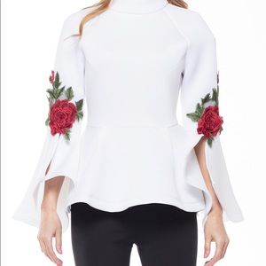 Rosy Petals Peplum Top PRE ORDER EARLY MAY